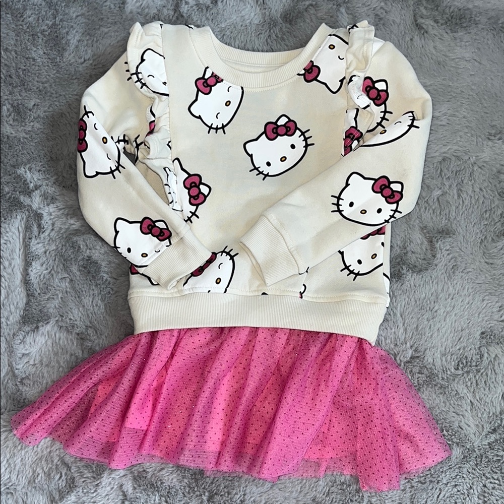 Hello Kitty Cream and Pink Dress